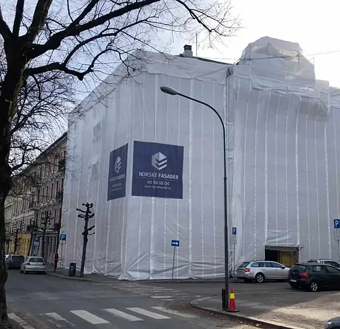 Fasaderenoveringsprosjekt på Frogner